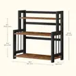 3-Tier Spice Rack ya Mianzi - Rangi ya Kahawia ya Kiasili - 2