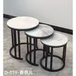 3-in-1 Executive Pure Marble Nesting Coffee Table - 2