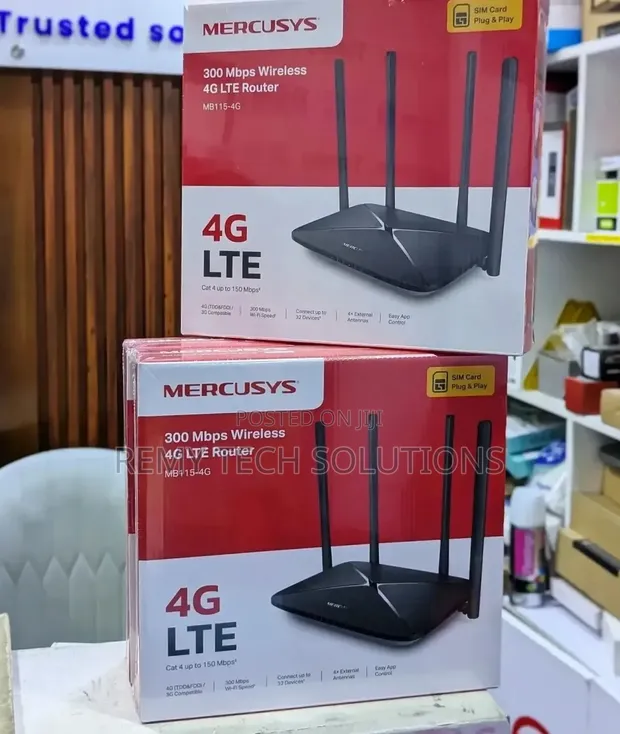 Mercusys 300Mbps Wireless N 4G LTE Router TL-MB115-4G - 1