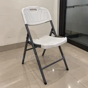 White Plastic Folding Chair - Portable for Events