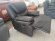 Black Leather King-Size 1 Seater Recliner Sofa - 4