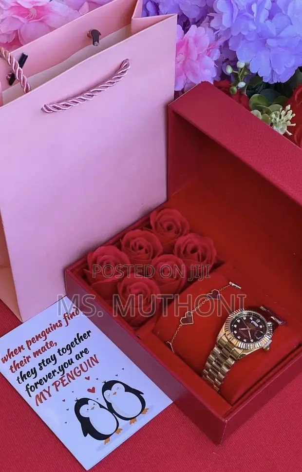 Luxury Ladies Watch & Roses Hamper - 1