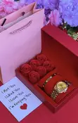Hamper ya Saa ya Kifahari ya Wanawake na Waridi - 2