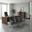 3-Seater Metallic Office Guest Bench - 5