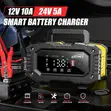 Foxsur Heavy Duty 10A Universal Battery Charger (12V/24V) - 4