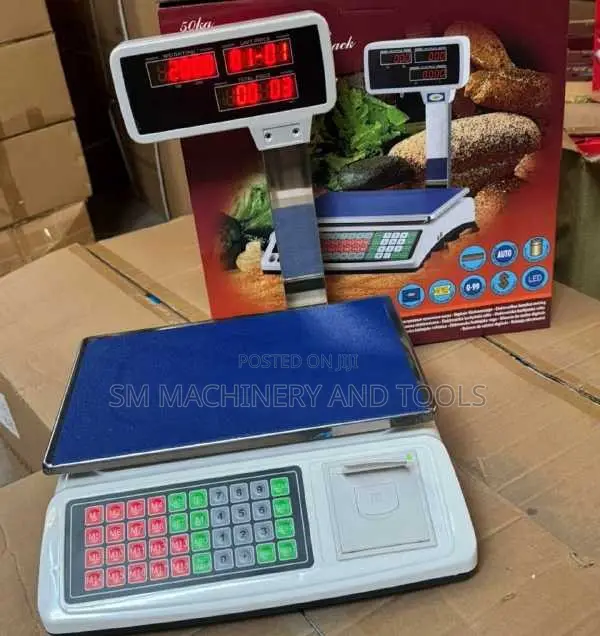 50kg Digital Price-Computing Weighing Scale with Printer - 1