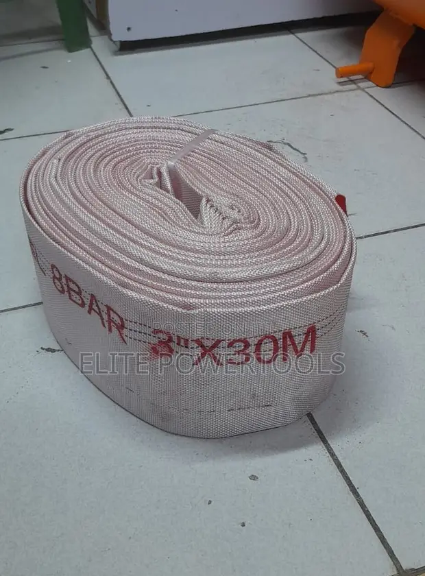 Hose ya Nguvu ya Canvas ya Inchi 3 ya Kuzima Moto/Kutoa Maji - 1