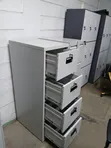 4-Drawer Metallic Office Filing Cabinet - Heavy Duty - 1