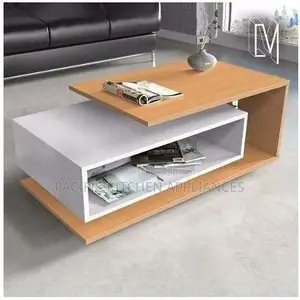 Meza ya Kahawa ya Kipekee ya Kuteleza Iliyowekwa Laminated