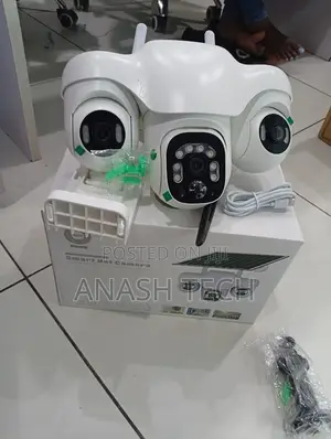 Kamera ya Solar V380 Pro 4G yenye Lens Tatu