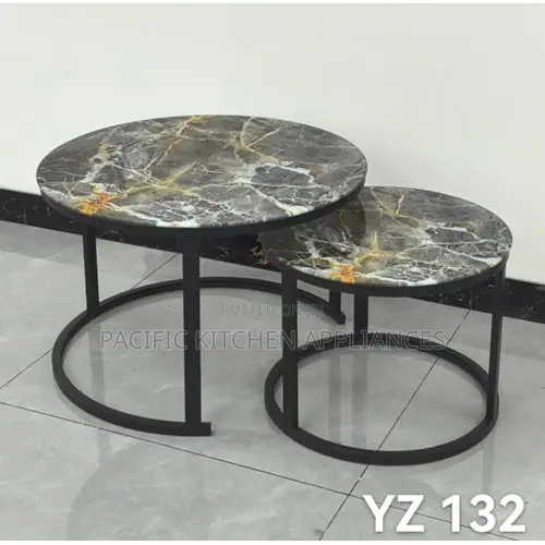 Meza ya Kahawa ya Marble ya 2-in-1 (Marble Effect) - 1
