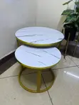 Meza ya Kahawa ya Marble ya 2-in-1 (Marble Effect) - 2