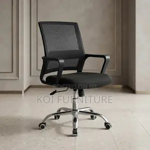 Clerical Mid Backrest Black Office Chair