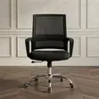 Clerical Mid Backrest Black Office Chair - 2