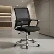 Clerical Mid Backrest Black Office Chair - 4