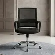 Clerical Mid Backrest Black Office Chair - 5