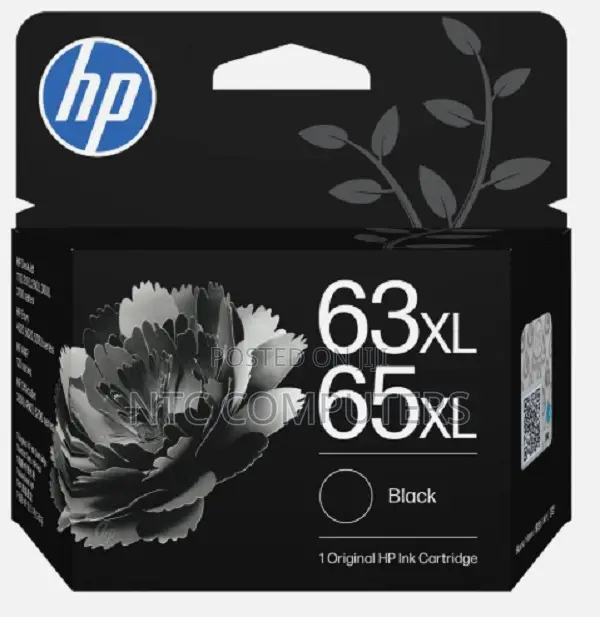 HP 63XL High Yield Black Original Ink Cartridge - 1