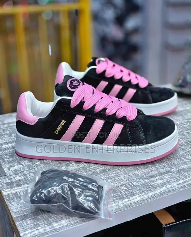 Adidas Campus Viatu vya Pink/Black - 1