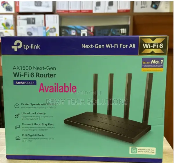 TP-Link Archer AX12 Dual-Band Wi-Fi 6 Router - 1