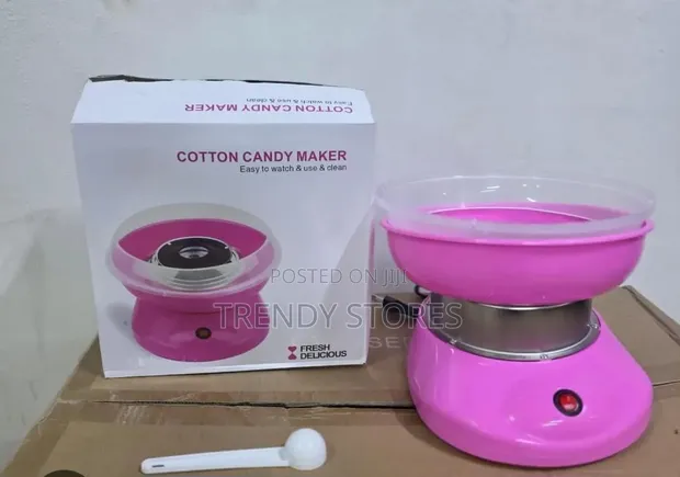 Electric Cotton Candy Maker - Pink - 1