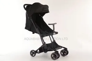 Aquababy Collection Lightweight Compact Folding Travel Stroller - Black