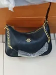 Chain Sling Bag - Ngozi Halisi ya Rangi Nyingi - 1