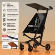 Aquababy Ultra-Lightweight Compact Folding Pocket Baby Stroller - Black - 2