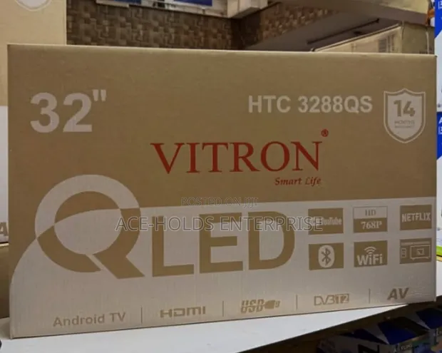 Vitron 32" QLED Smart TV na Decoder Iliyojengwa Ndani - 1