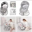 Mastela 4-in-1 Deluxe Bassinet, Swing, Bouncer & Kiti cha Kulishia - Grey - 1