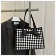 Checked Bow Bag - 1