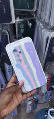 Samsung Galaxy S25 Silicone Case - Wavy Pastel Rainbow - 1