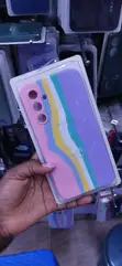 Astel Rainbow Stripe Silicone Case for Samsung Galaxy A54 5G - 1
