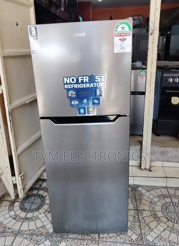 Friji ya Mika Milango 2, 197L, No Frost, Inox Line Brush - 1