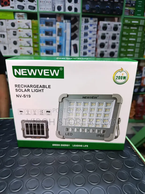 Newview Solar Rechargeable Emergency Light (Type-C Charging) - 1
