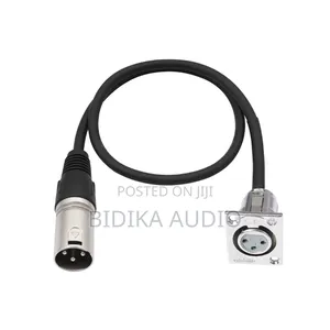 Custom 0.6m D-Type XLR Female to Male Panel Mount Cable