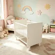 Kitanda cha Mtoto Kinachobadilika - Muundo wa Kisasa wa Mbao - 5