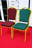 Luxury Gold Frame Banquet Chairs - Padded Event Chairs - 1