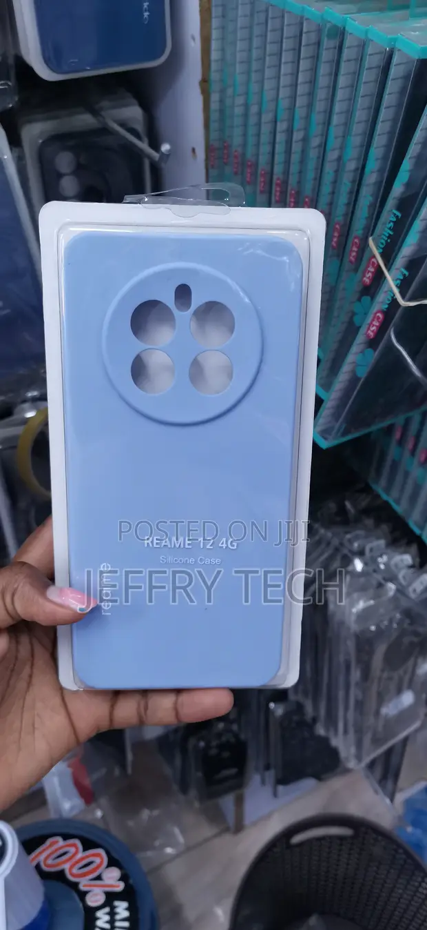 Light Blue Silicone Case for Realme 12 4G / 12 Plus 5G - 1