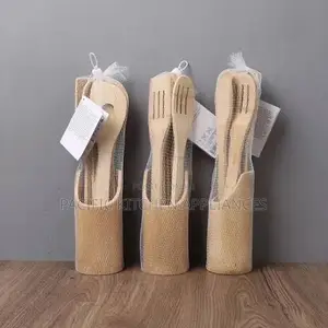 Mwiko Set 5pcs Bamboo Kitchen Utensils