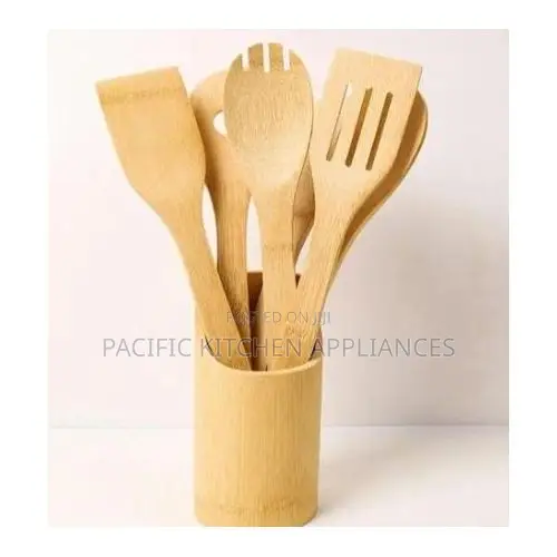 Wooden 5-in-1 Bamboo Mwiko Set - 1