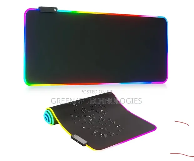 Large RGB Gaming Mousepad with LED Lighting - 1