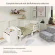 Imported Toddler Bed - White Wood - 1