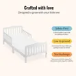 Imported Toddler Bed - White Wood - 2