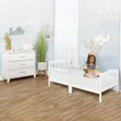 Imported Toddler Bed - White Wood - 3