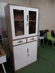 Office Cabinet with Glass Doors - 6 Shelves - 1