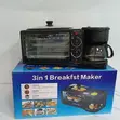 Sokany 3-in-1 Breakfast Maker: Toaster, Oven, Coffee Maker - 1