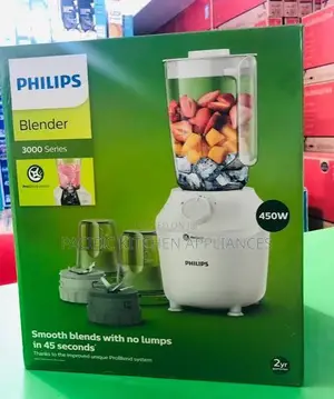 Philips Blender ya Umeme ya 1L 450W 2-in-1