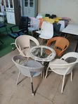Grey Balcony Seats - 2 Chairs - 1