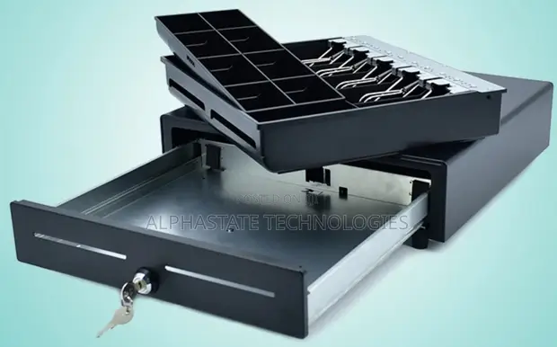 Cash Drawer Ndogo ya Chuma ya Kiotomatiki yenye Latch ya Nafasi 3 - 1