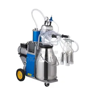 Electric Cow Milking Machine with 25L Stainless Steel Bucket
